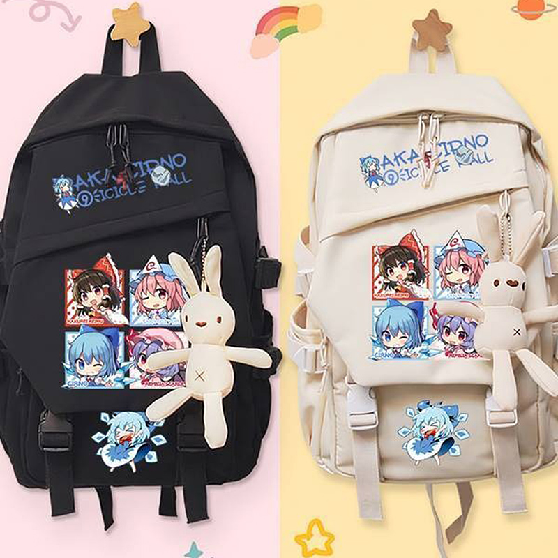 44×31×13cm Black Khaki,Touhou  - School Backpack Teen ulasan dan harga