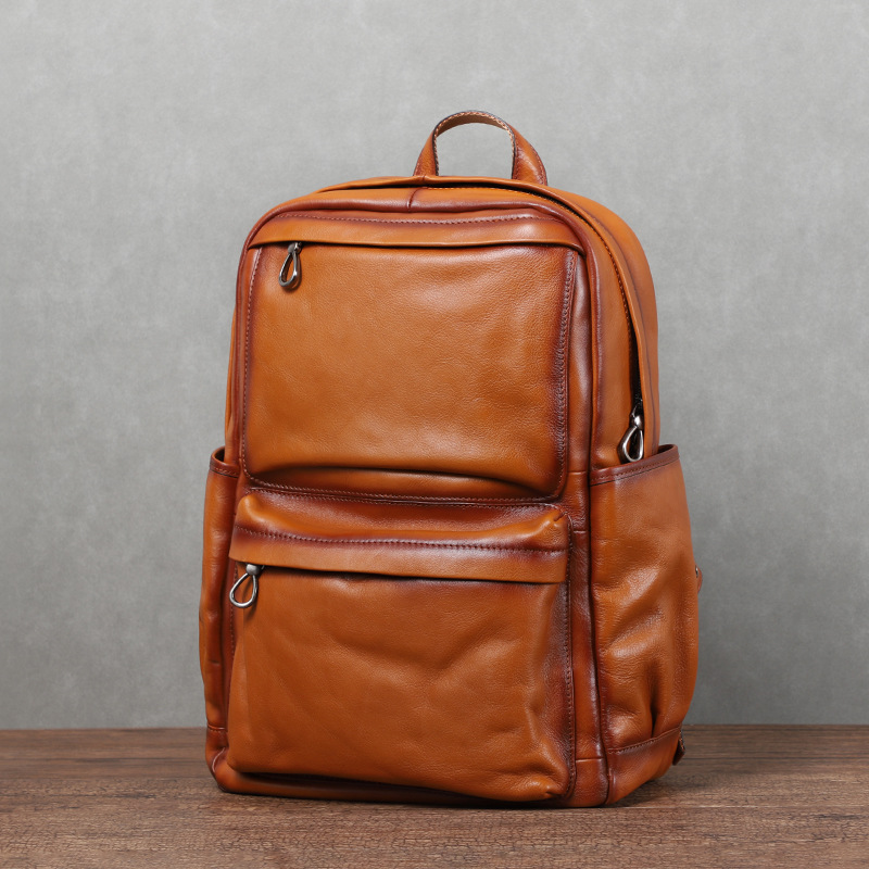 YETTIES Men's Vintage Vegetabl - Leather Backpack Vintage ulasan dan harga