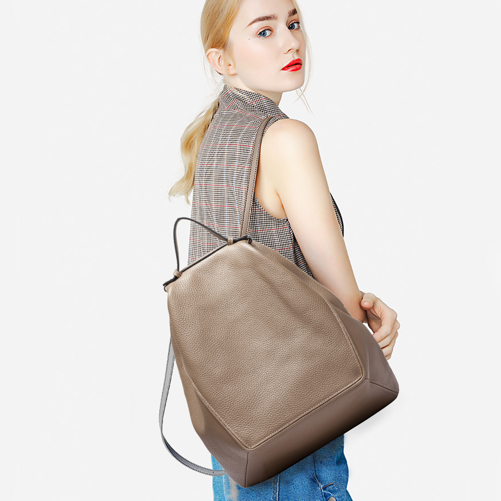 Zency Women 100% Genuine Leath - Travel Backpack Anti Theft ulasan dan harga
