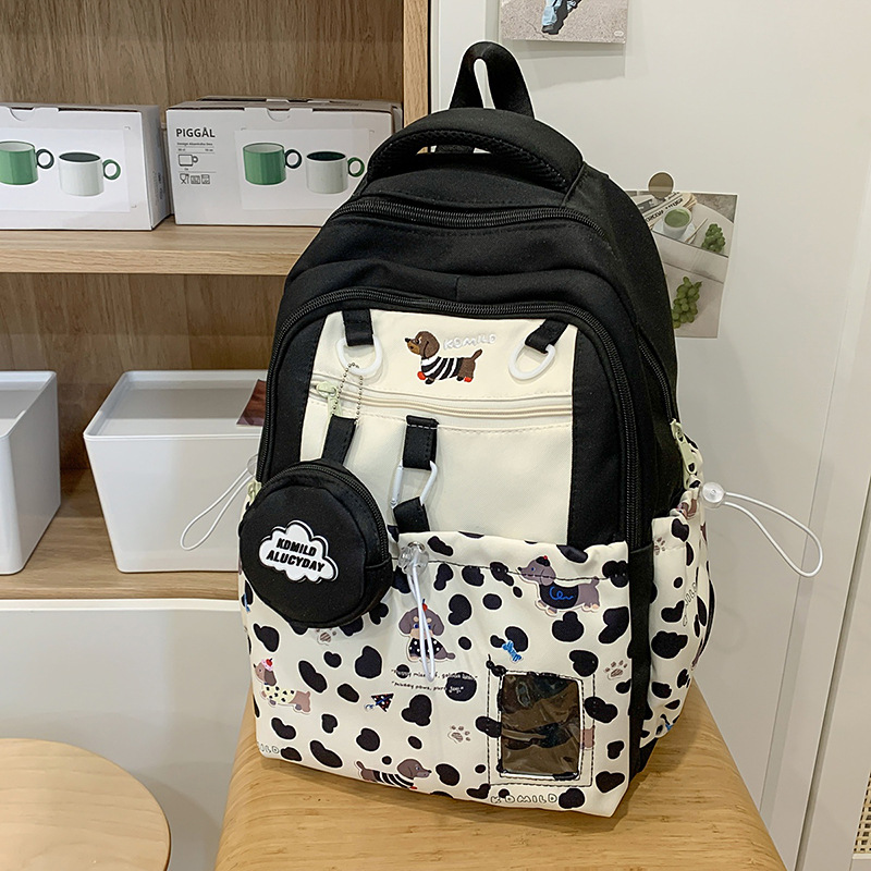 Sweet College Style Spliced Ba - School Backpack Teen ulasan dan harga