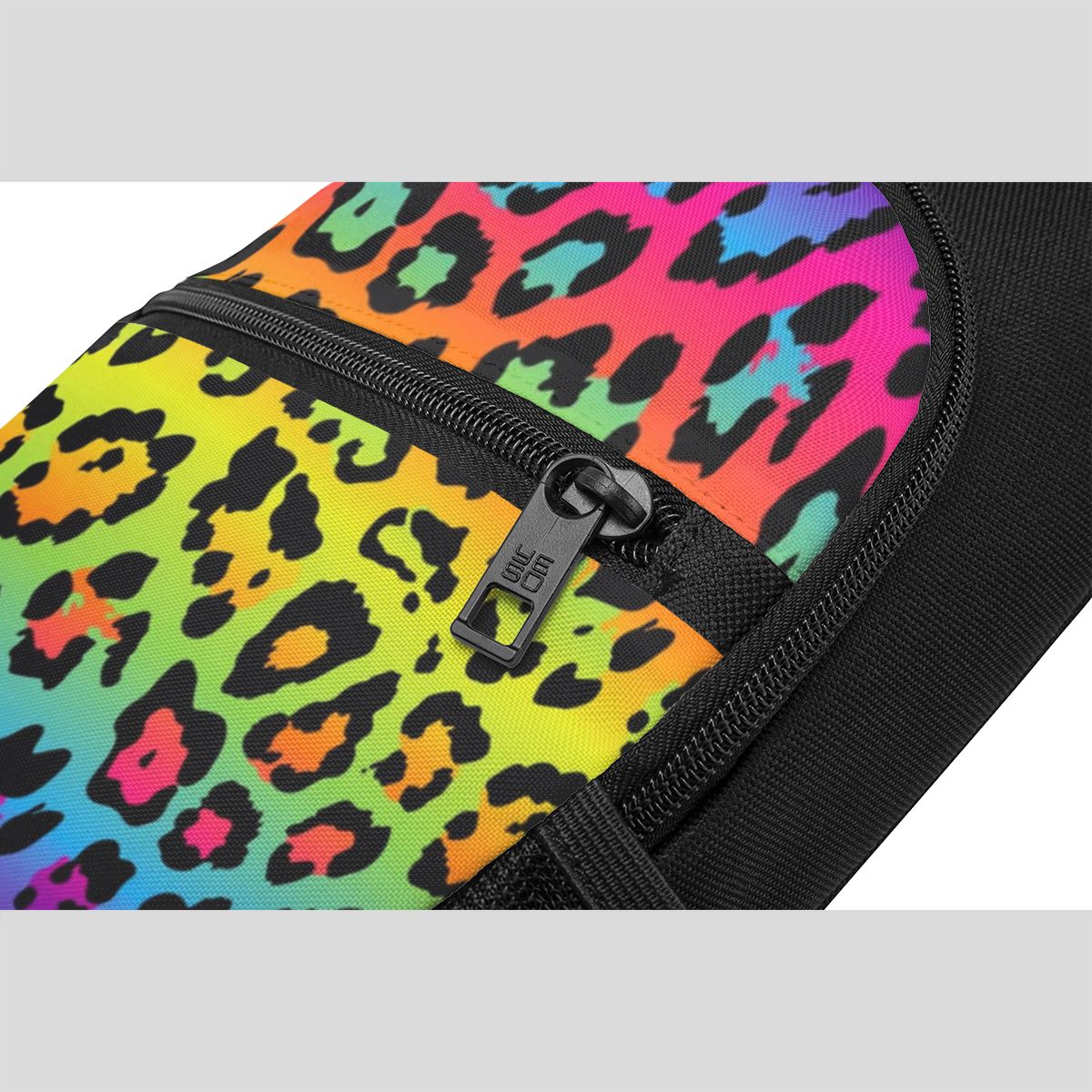 Rainbow Leopard Print Chest Ba - Sling Backpack Shoulder ulasan dan harga