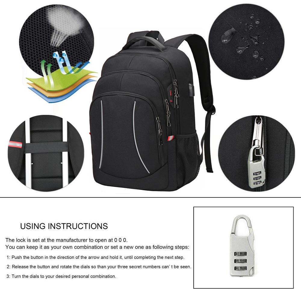 Men Multifuction Travel Laptop - Travel Backpack Anti Theft ulasan dan harga