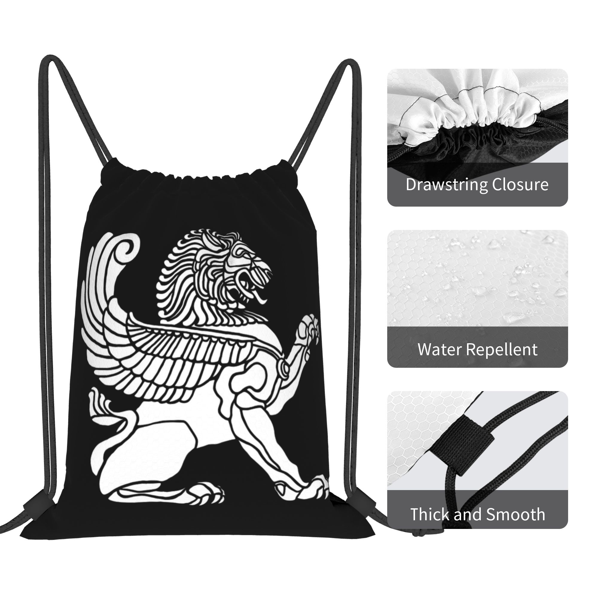 Persian Lion Iranian Iran Pers - Drawstring Gym Bag ulasan dan harga