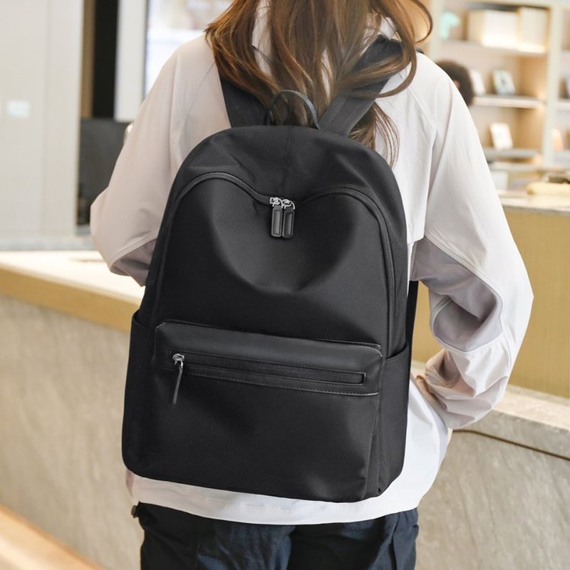 Large Capacity Black Casual Ba - Canvas Backpack Casual ulasan dan harga