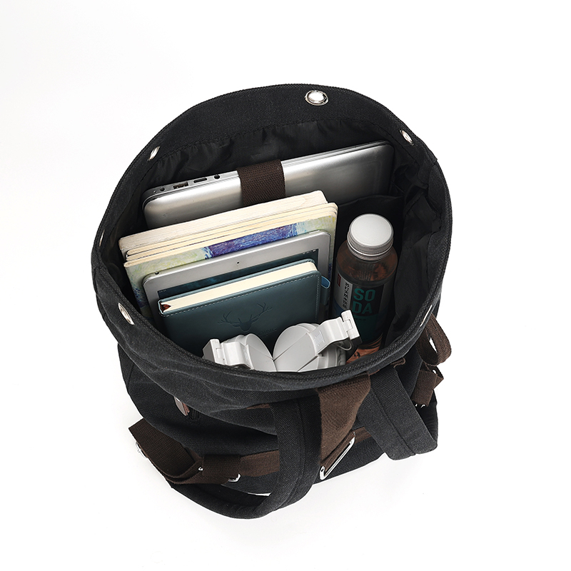 new Leisure Canvas Backpack La - Canvas Backpack Casual ulasan dan harga