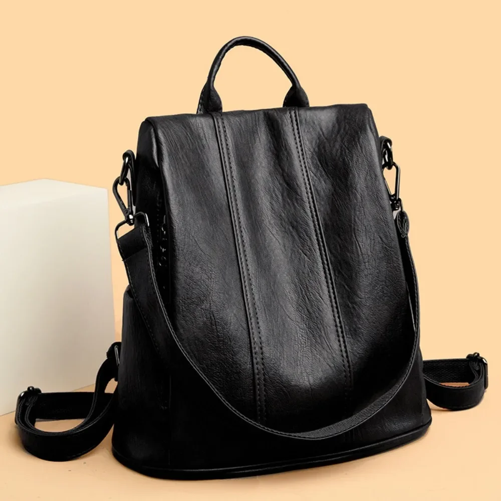 NEW Anti-theft Laptop Backpack - Leather Backpack Vintage ulasan dan harga