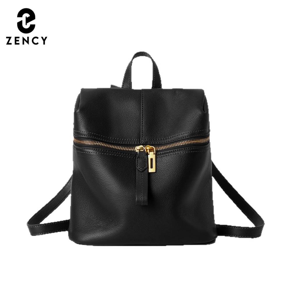 Zency Women Genuine Leather Ba - Leather Backpack Vintage ulasan dan harga