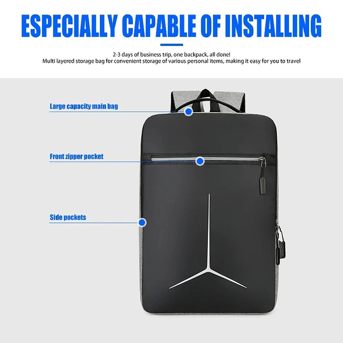 Fashion Anti Theft USB Waterpr - Travel Backpack Anti Theft ulasan dan harga
